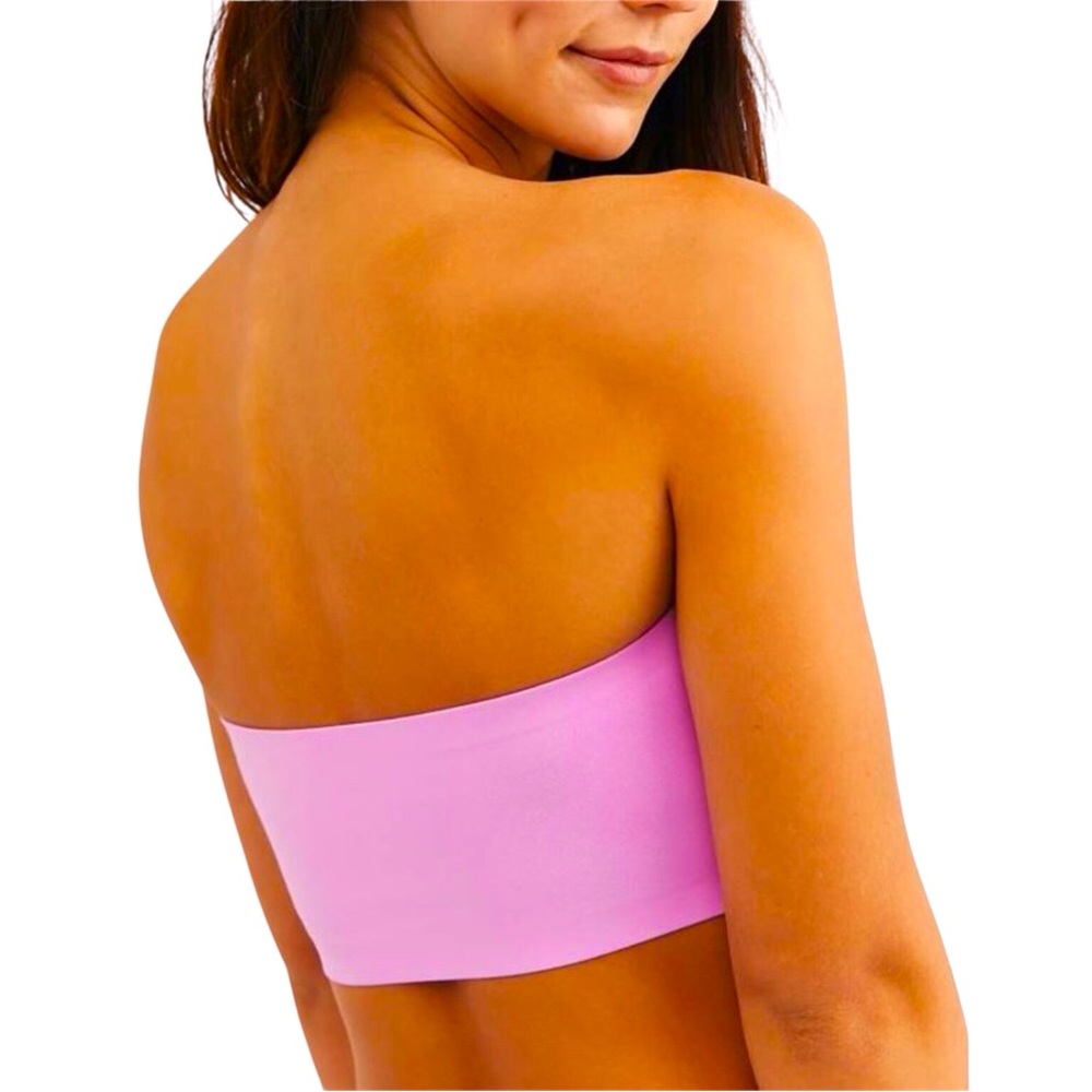 Free People Intimately Nina Bandeau Top Women Color Electric Orchid Size XS - Picture 3 of 8